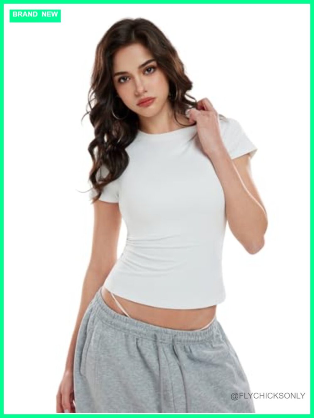 Women's Compression Workout Top Short Sleeve Slim Fit Nylon Spandex